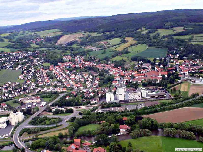 Blick über Altmorschen Richtung Eubach